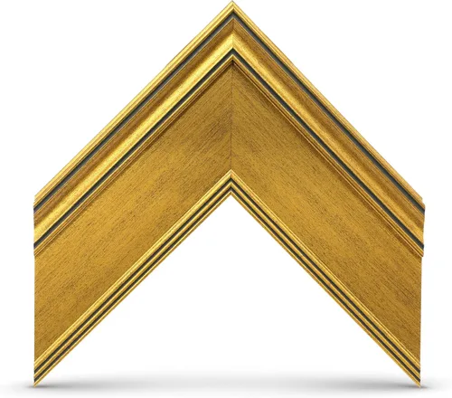 Vista 4 de Marco de TV Premiere Deco con Chip de Color Dorado Antiguo de 3" (32", 43", 50", 55", 65", 75", 85") Compatible SOLO con Televisores Samsung The