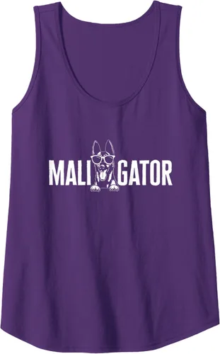 Vista 9 de Camiseta sin mangas Belgian Malinois Cool Maligator Belgian Shepherd Malinois, Negro