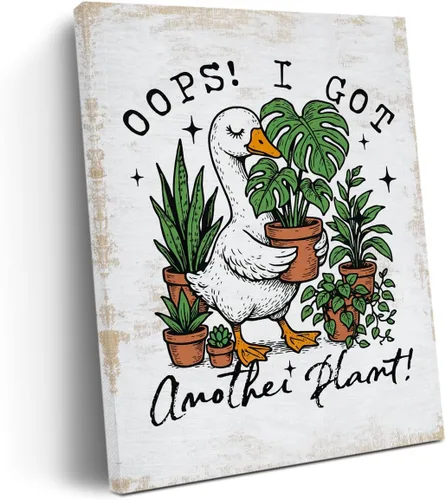 Vista 7 de Divertida decoración de pared en lienzo con diseño de pollo, diseño de pollo, bonito póster con marco de gallina floral campestre, pintura artística