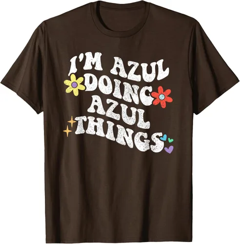 Vista 8 de Retro Groovy Im AZUL Doing AZUL Things - Camiseta divertida para el día de la madre, Negro