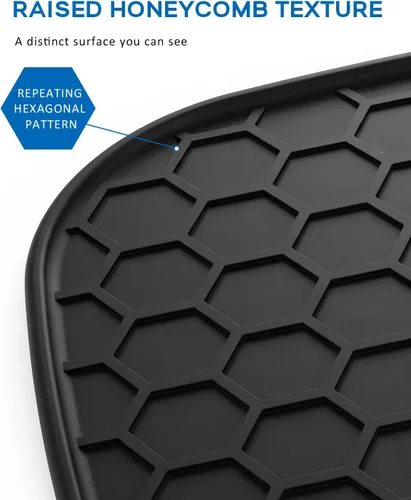 Vista 4 de Alfombrilla de silicona para freidora de aire compatible con freidora de aire Cuisinart AFC-4, protector de encimera y barrera de calor con textura