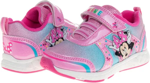 Vista 4 de Disney Zapatos innie Mouse para niñas - Tenis sin cordones con luces de Minnie Mouse (bebéniño pequeño)