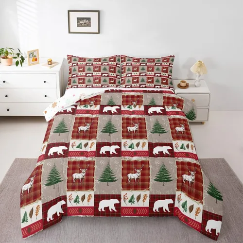 Vista 20 de Erosebridal Juego de ropa de cama Kawaii de muñeco de nieve tamaño individual para niños y niñas, juego de ropa de cama de feliz año nuevo, edredón