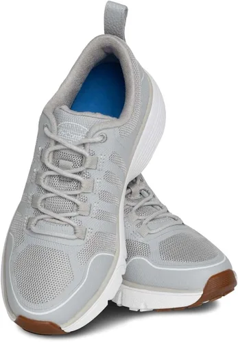 Vista 7 de Dr. Comfort Grace Athletic - Zapatos deportivos para caminar, color gris, malla y sintético, plantilla de gel, amortiguación moderada