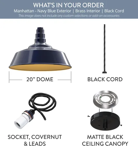 Vista 37 de Steel Lighting Co. Manhattan Warehouse Light Colgante montado en el techo Cúpula de 20 pulgadas vástago de 12 pulgadas Luz de granero