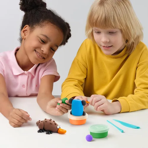 Vista 6 de HEY CLAY Fat Brain Toys Australian Animals Modeling Air Dry Clay for Kids 4-8 Craft Kits Multicolor