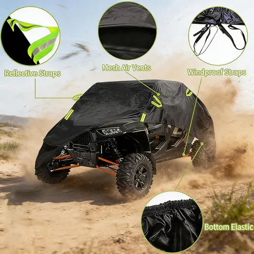 Vista 5 de Cubierta UTV para CF Moto UFORCE U10 XL Pro 2025 2026, cubierta de almacenamiento UTV resistente para todo tipo de clima, protección contra