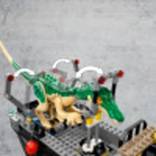 Vista 5 de LEGO Jurassic World Baryonyx Dinosaur Boat Escape 76942 Kit de construcción; juego de juguete genial para niños creativos; nuevo 2021 (308 piezas)