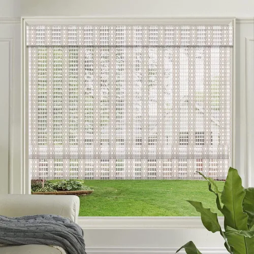 Vista 19 de LETAU Persianas romanas de madera sin cordón, sin taladro, sin herramientas, persianas romanas de bambú con filtro de luz para interiores, hogar