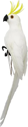 Vista 13 de LWINGFLYER Loro Artificial Verde de Tamaño Real con Plumas de Espuma, Pájaros Guacamayo para Decoración de Disfraces, Ornamento de Hombro