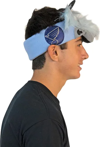 Vista 3 de Rasta Imposta Louie Mascot Diadema NHL Hockey sobre hielo St. Louis Blues Sports Fan Gear Equipo para adultos, talla única
