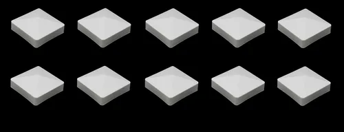 Vista 25 de Pyramid True - Tapa de vinilo de plástico para poste de valla de 4 x 4 pulgadas (3.937 in x 3.937 in), color negro o blanco/múltiples cantidades