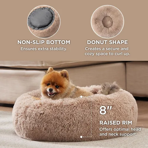 Vista 3 de Bedsure Camas calmantes para gatos de interior y cama lavable para perros pequeños y gatos