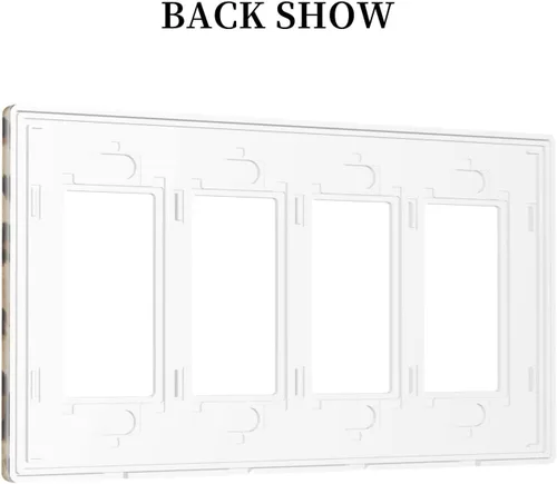 Vista 12 de Placa de Interruptor de Luz Azul de 1 Gang, Placa de Pared Decorativa de Palanca Individual, Cubierta de Placa de Pared de Palanca, Placa Frontal