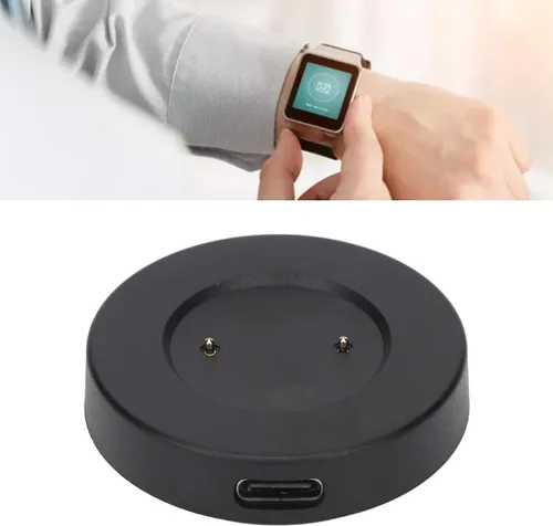 Vista 6 de Estación de carga para Huawei GT GT2 GT 2e para Honor Magic Watch, cargador de carga rápida de repuesto con cable magnético USB (negro)