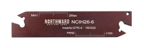 Vista 16 de Accusize Industrial Tools para insertos GTN-2, ancho 0.087–0.094 pulgadas, altura 0.75 pulgadas, NCIH19-2 Hoja ajustable de parada positiva