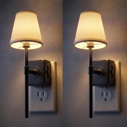 Vista 17 de L LOHAS LED Luz nocturna, luces nocturnas modernas que se enchufan a
