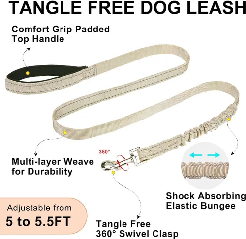 Vista 8 de BEAUTYZOO Arnés para Perros Pequeños, Juego de Arnés y Correa sin Tirones, Arnés de Pecho para Cachorros a Prueba de Escapes con Mango, Arnés Beige