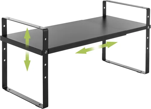 Vista 10 de Across-Star Organizador de estante de armario expandible y apilable, estantes de almacenamiento de mostrador de cocina ajustables en altura, estante