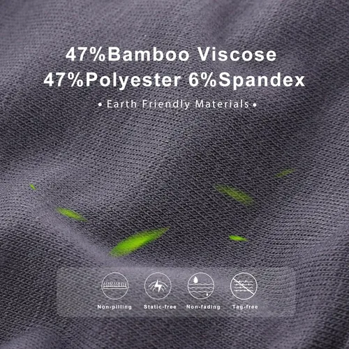 Vista 7 de BAMBOO COOL Ropa interior para hombre, con bolsa 3D, ultra suave, para hombre, ropa interior deportiva elástica