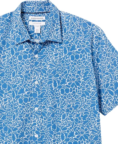Vista 6 de Tienda Essentials - Camisa de popelina de manga corta de ajuste regular para hombre