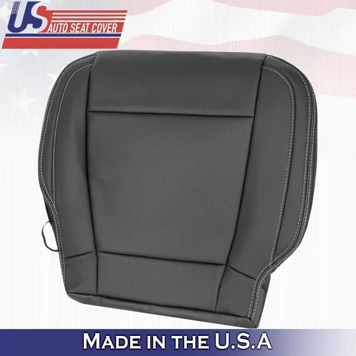 Vista 5 de U.S.AutoSeatCover 2017 para Ford F150 Lariat Driver & Passenger Bottom Perf Fundas de asiento de cuero BLK