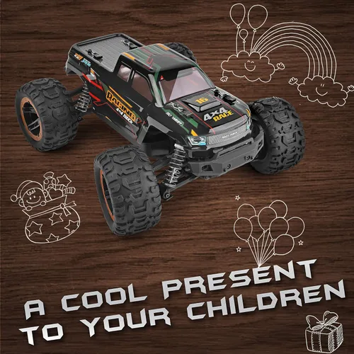 Vista 8 de HAIBOXING Coche de control remoto 16889, escala 1:16, 2.4 GHz, autos RC 4x4, camiones todoterreno, camión monstruo RC RTR a prueba de agua, 36 KM/H