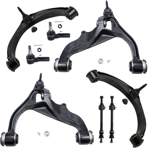Vista 184 de Detroit Axle - Kit de brazos de control de extremo de 8 piezas para Toyota 2001-2003 Highlander 2002-2003 Camry Lexus ES300, 2 conjuntos de brazos