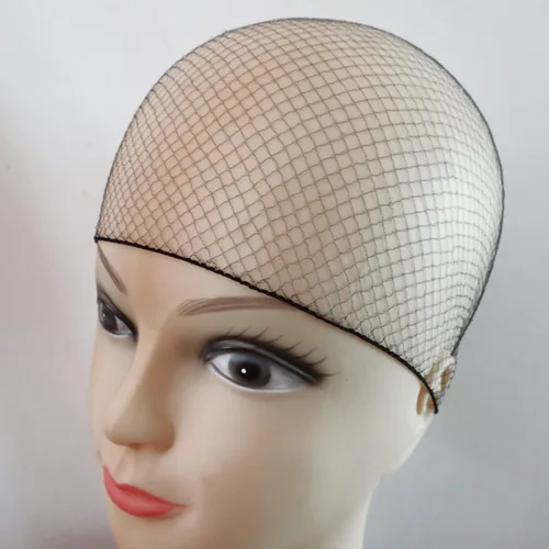 Vista 4 de YANTAISIYU 50 piezas de red para el cabello de 20 pulgadas, invisible, elástica, malla para pelucas y moños, para el servicio de alimentos