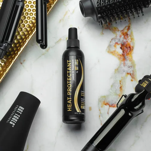 Vista 5 de Hot Tools Spray de tratamiento sin enjuague protector contra el calor del cabello, 8 onzas Protege el cabello de daños térmicos de hasta 450 °F