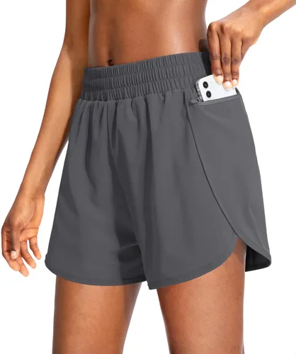 Vista 38 de Soothfeel Pantalones cortos deportivos para mujer de 3"/5" para Negro