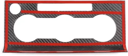 Vista 7 de YIWANG - Cubierta para panel de ventilación de coche de fibra de carbono 100% auténtica, para Land Rover Discovery 5 LR5 L462 2017-2020, accesorios