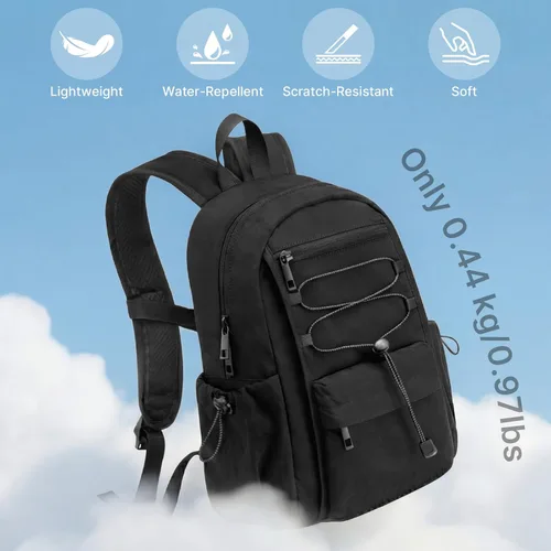 Vista 6 de G4Free Mochila pequeña de 20L para mujer y hombre Negro