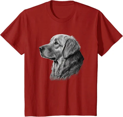 Vista 56 de Camiseta divertida Golden Retriever, Negro