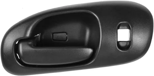 Vista 152 de TRQ Manija de puerta interior delantera izquierda cromada y negra para el lado del conductor compatible con Ford F-150 2012-2014