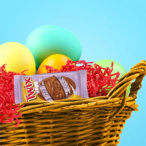Vista 7 de TWIX Huevos de Pascua Caramelo Chocolate Caramelo Paquete múltiple, 6.36 onzas, 6
