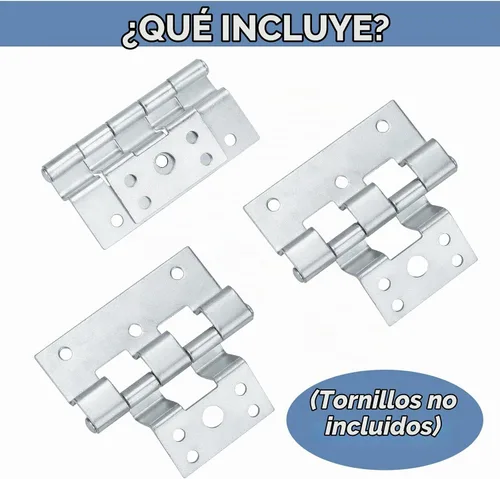 Vista 4 de Paquete de 3 bisagras de puerta para puertas combinadas de repuesto