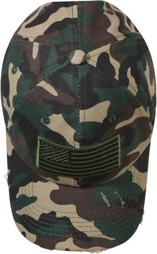 Vista 104 de IIN Gorra de béisbol con bandera estadounidense para hombres y mujeres, de perfil bajo, militar, militar, militar, para papá