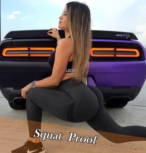 Vista 5 de A AGROSTE - Leggings sin costuras para mujeres con cintura alta, pantalones de yoga con contornos y fruncidos