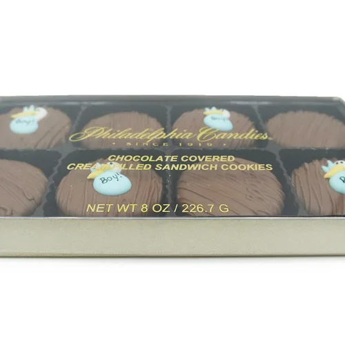 Vista 3 de Galletas Oreo bañadas en chocolate oscuro y con leche, de Philadelphia Candies
