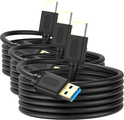 Vista 8 de Cable USB 3.0 Macho a Macho 1 pie, Cable USB a USB con Conector Chapado en Oro para Carcasas de Disco Duro, Reproductor de DVD, Enfriador de Laptop