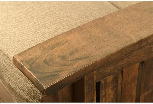 Vista 6 de Kodiak Furniture Washington - Marco de futón tamaño Queen con cajones de almacenamiento, marco de futón de madera con colchón incluido en color azul