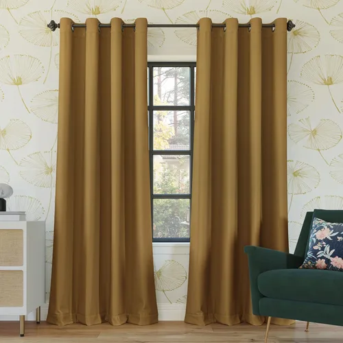 Vista 14 de Sun Zero Nordic - Juego de 2 paneles de cortinas 100 % opacas con ojales, calidad de teatro, reducción de ruido, 52 x 84 pulgadas, verde salvia