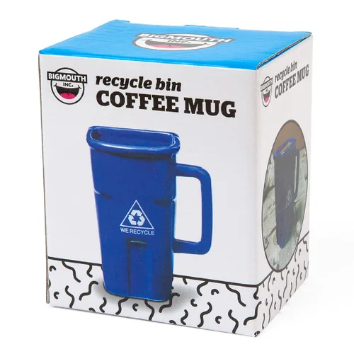 Vista 4 de BigMouth Inc Taza de Café con Diseño de Papelera de Reciclaje – Divertidas Tazas de Regalo de Broma – Tazas Novedosas para Oficina, Compañeros
