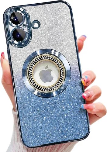 Vista 65 de Misscase Funda magnética con purpurina para iPhone 11 compatible con MagSafe, protección completa, delgada, a prueba de golpes, antiarañazos