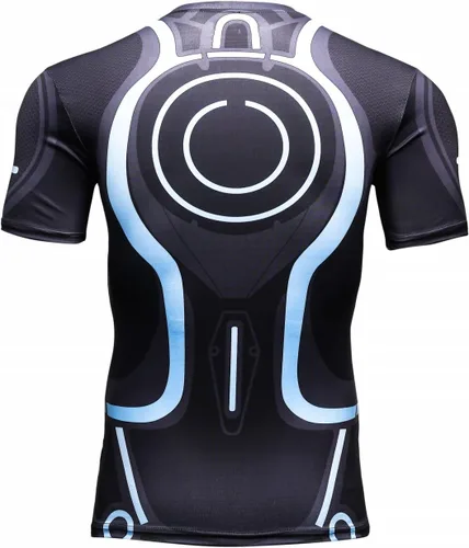 Vista 2 de Red Plume Men's Compression Shirt Iron Hero Wicking Sports Tank Top