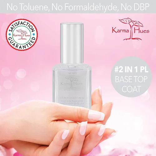 Vista 6 de Karma Organic Paquete de removedor de esmalte de uñas y capa base – Removedor de esmalte de uñas de aceite de rosa natural (4 onzas líquidas) dos