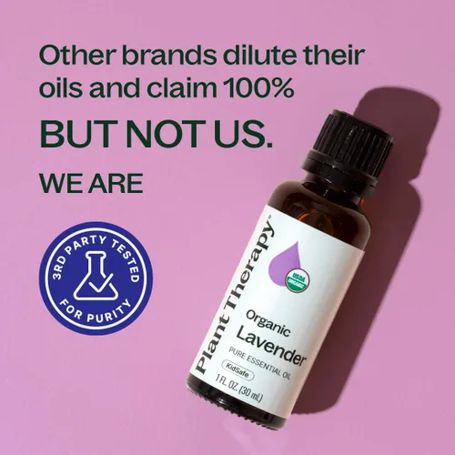 Vista 5 de Plant Therapy Aceite esencial de lavanda orgánica 100% puro, certificado por USDA, orgánico, sin diluir, aromaterapia natural para difusión y uso