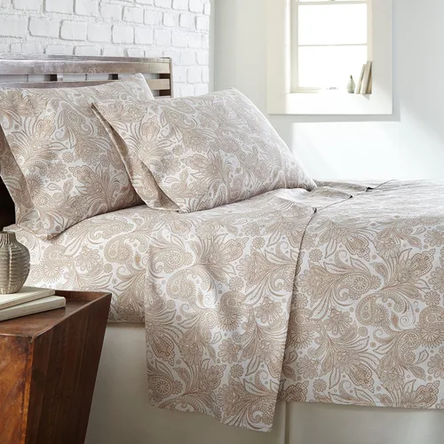Vista 11 de Southshore Fine Living, Inc. Colección Winter Brush, juego de sábanas de 3 piezas para cama individual, sábana bajera con bolsillo profundo de 14