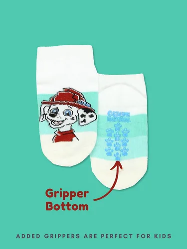 Vista 7 de Nickelodeon Paw Patrol Pups - Paquete de 6 calcetines Gripper Quarter para niños pequeños
